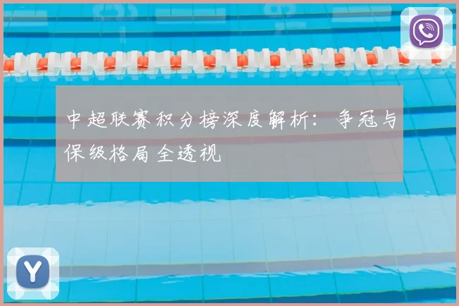 中超联赛积分榜深度解析：争冠与保级格局全透视